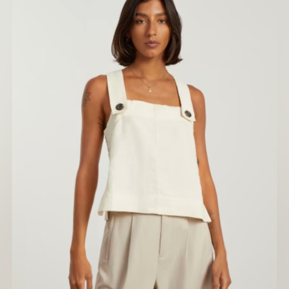 Everlane Apron Top Tank cross straps size 2